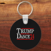Trump Dance 2024 Trump Vance Grappige Republikeins Sleutelhanger (Voorkant)