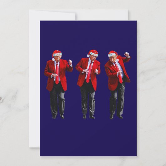 Trump Dance Christmas Card Feestdagenkaart (Voorkant)