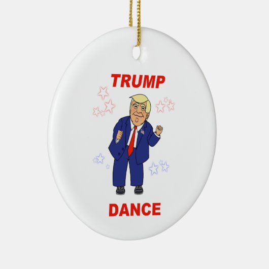 Trump Dance design Keramisch Ornament (Rechts)