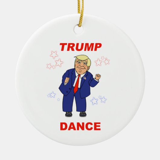 Trump Dance design Keramisch Ornament (Voorkant)