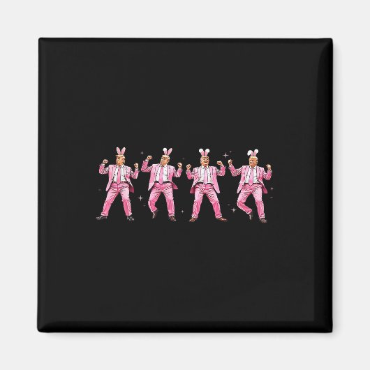 Trump Dance Easter Funny Trump Maak Pasen Groot Magneet (Voorkant)