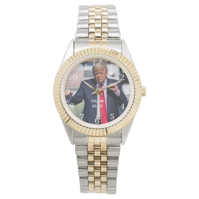 Trump Dance Funny Horloge (Voorkant)