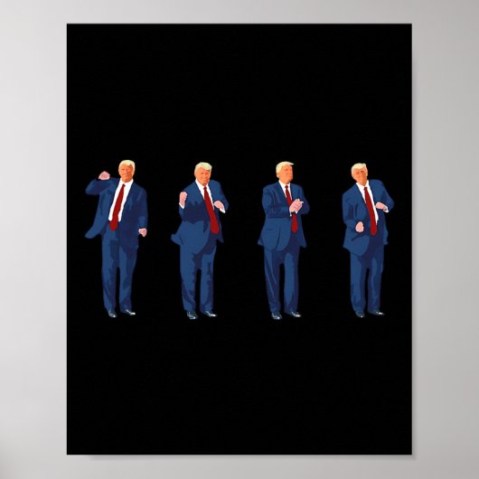Trump Dance Funny Pro Trump 2024 Stem op Trump Pre Poster (Voorkant)