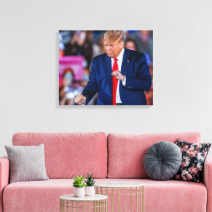 Trump Dance grappig Canvas Afdruk