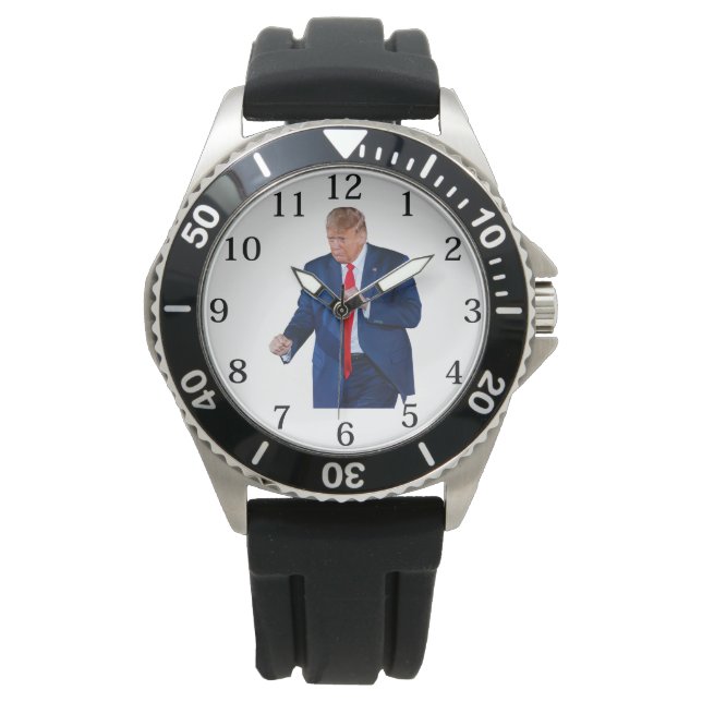 Trump Dance grappig Horloge (Voorkant)