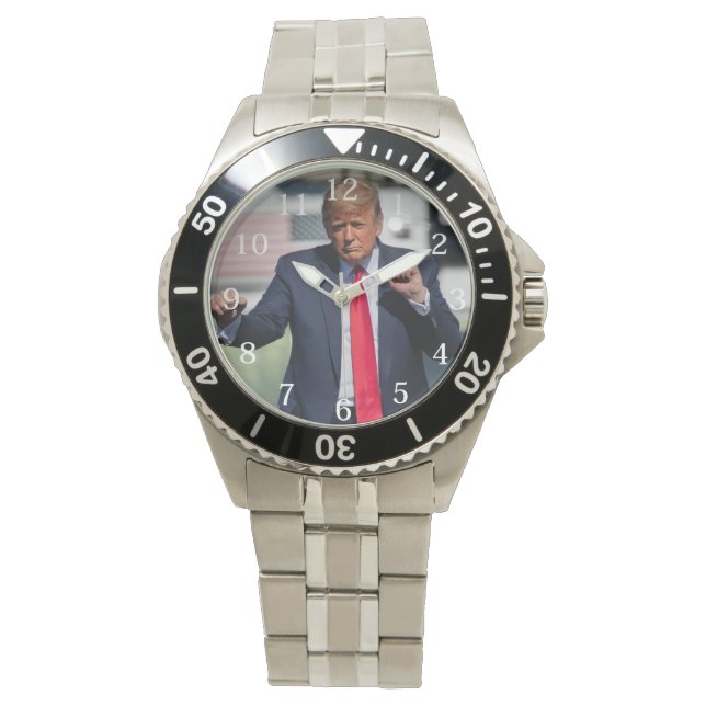 Trump Dance grappig Horloge (Voorkant)