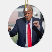 Trump Dance grappig Keramisch Ornament (Links)