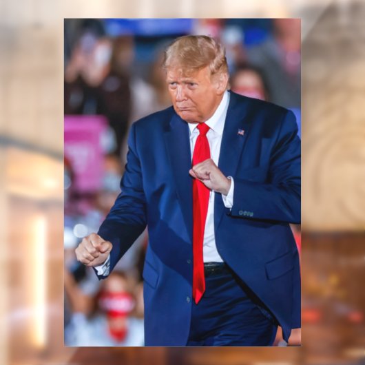 Trump Dance grappig Raamsticker (Vel 2)