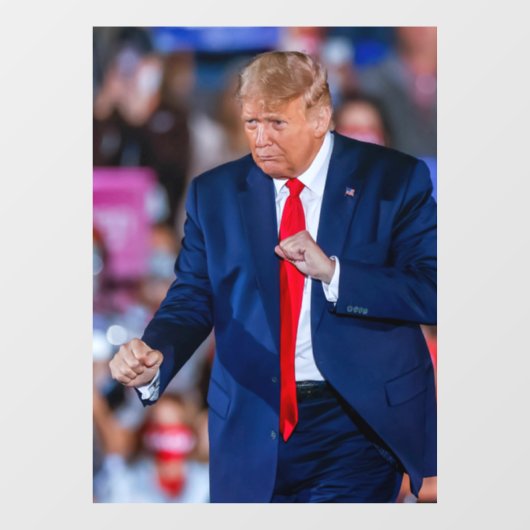 Trump Dance grappig Raamsticker (Vel)