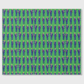 Trump Dance | Grappig Trump Dancing Green Gift Cadeaupapier (Vlak)