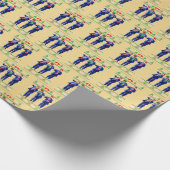 Trump Dance, Grappig Trump Sinterklaas Dance Gold Cadeaupapier (Hoek)