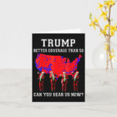 Trump Dance Kerstman Kerstmis Kaart (Gele Bloem)