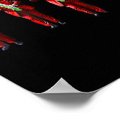 Trump Dance Kerstman Kerstmiskerstpyjama Hol Poster (Hoek)