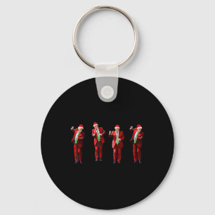 Trump Dance Kerstman Kerstmiskerstpyjama Hol Sleutelhanger