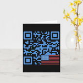 Trump Dance QR Code  Vlag VS Trump -elepha Kaart (Gele Bloem)