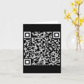 Trump Dance QR Funny President Dance Code (op de a Kaart (Gele Bloem)