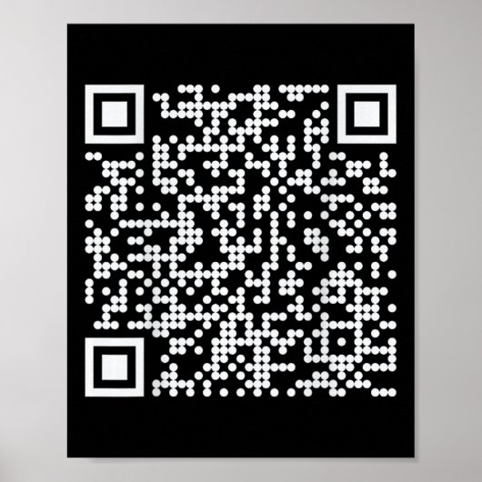 Trump Dance QR Funny President Dance Code (op de a Poster (Voorkant)