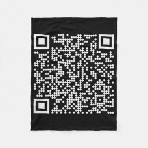 Trump Dance QR Funny President Trump Dancing Code Fleece Deken