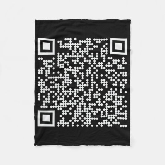 Trump Dance QR Funny President Trump Dancing Code Fleece Deken (Voorkant)
