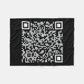 Trump Dance QR Funny President Trump Dancing Code Fleece Deken (Voorkant (Horizontaal))