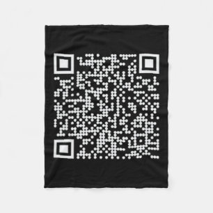 Trump Dance QR Funny President Trump Dancing Code Fleece Deken