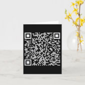 Trump Dance QR Funny President Trump Dancing Code Kaart (Gele Bloem)