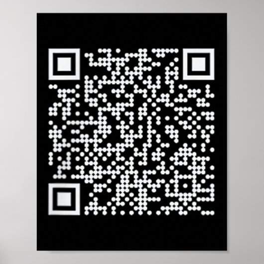 Trump Dance QR Funny President Trump Dancing Code Poster (Voorkant)