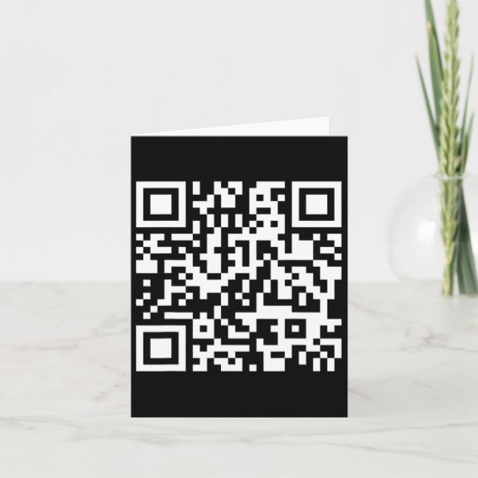 Trump Dance Troll QR Grappig President Trump Dance Kaart (Voorkant)