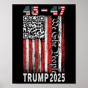 Trump Dance Troll QR Grappig President Trump Dance Poster