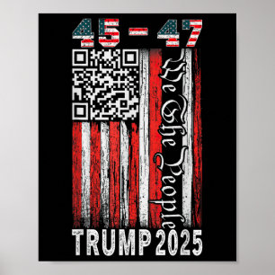 Trump Dance Troll QR Grappig President Trump Dance Poster