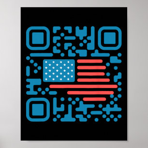 Trump Dance Troll QR Grappig President Trump Dance Poster