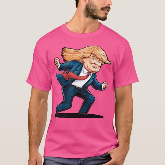 Trump Dance Troll Qr T-shirt (Voorkant)