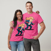 Trump Dance Troll Qr T-shirt (Unisex)