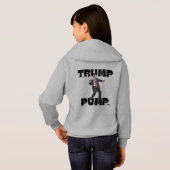 "Trump Dance" "Trump Pump" Bella Canvas Hoodie (Achterkant volledig)