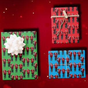 Trump Dance   Trump Santa Hat Claus Dance Inpakpapier Vel