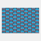 Trump Dance | Trump Santa Hat Claus Dance Inpakpapier Vel (Voorkant 3)