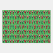 Trump Dancing | Trump Santa Dance Kerstrood Inpakpapier Vel (Voorkant 3)