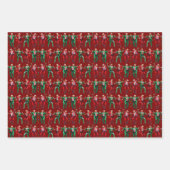 Trump Dancing | Trump Santa Dance Kerstrood Inpakpapier Vel (Voorkant)