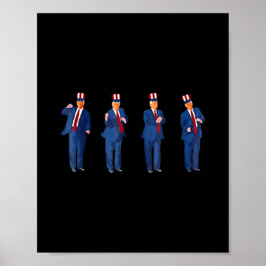 Trump Dans 4 juli Trump 2025  Poster (Voorkant)