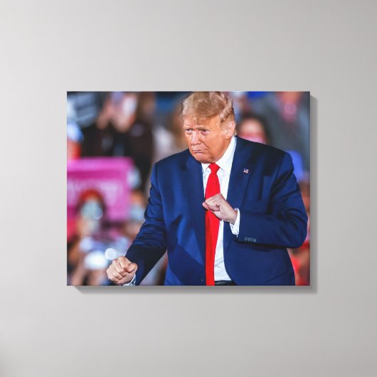 Trump Dans Grappig Canvas Afdruk (Voorkant)