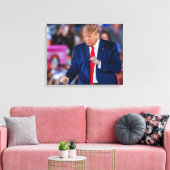 Trump Dans Grappig Canvas Afdruk (Insitu (Woonkamer))