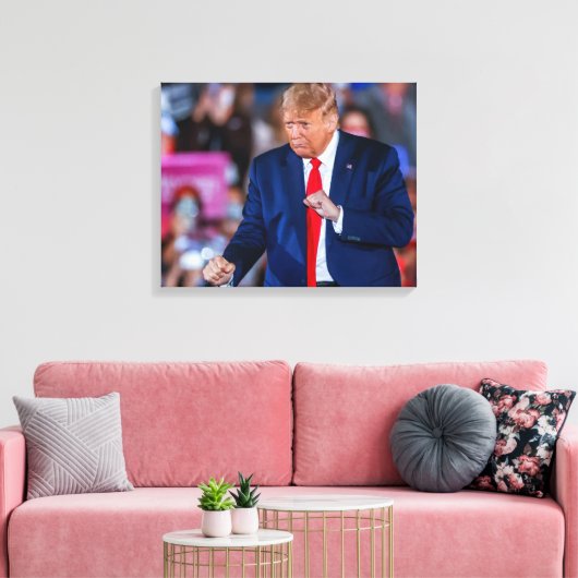 Trump Dans Grappig Canvas Afdruk (Insitu (Woonkamer))