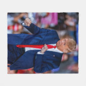 Trump Dans Grappig Fleece Deken (Voorkant (Horizontaal))