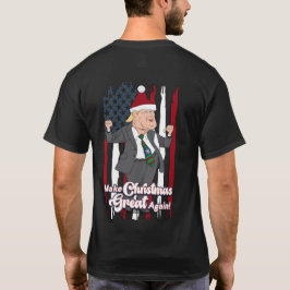 Trump-dans maakt kerst weer geweldig t-shirt