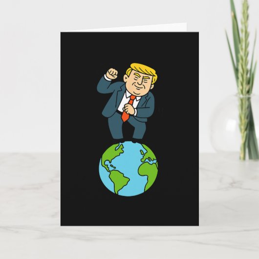 Trump Dansen Grappige Zin  Kaart (Voorkant)