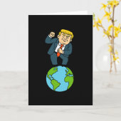 Trump Dansen Grappige Zin  Kaart (Gele Bloem)