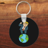 Trump Dansen Grappige Zin  Sleutelhanger (Voorkant)