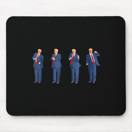 Trump danst Amerika 47 en 4 juli Vaders D Muismat (Voorkant)