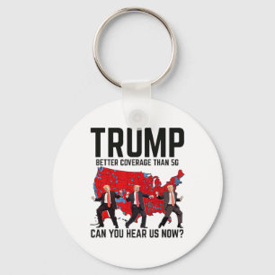 Trump danst betere dekking dan 5G kun je horen Sleutelhanger