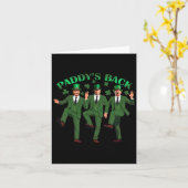 Trump danst grappige St Patricks Day Drink paddy Kaart (Gele Bloem)